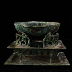 A Set of Rare Bronze Pots-With Inscription