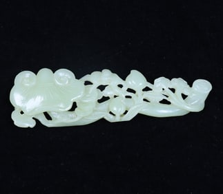 A Rare Hetian Jade Ruyi