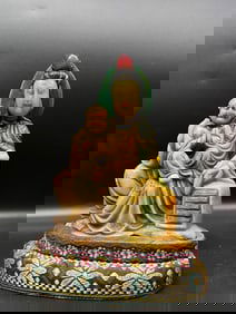 A Rare Shoushan Stone Figure Sculpture
