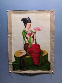 A Chinese Figure Oil Painting