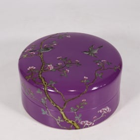 A Rare Famille-Rose Flower and Bird Pattern Box?