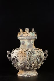 A Rare Pure Silver Hollow Pot