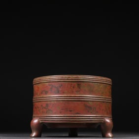 A Rare Copper Tire Cylinder-shaped Furnace