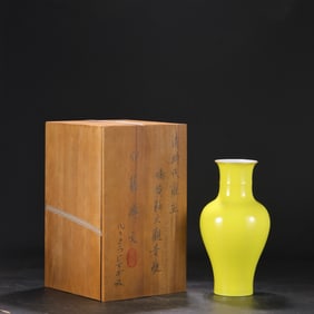 A Rare Yellow Glazed Vase?