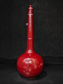 A Rare Gems Red Glazed Vase