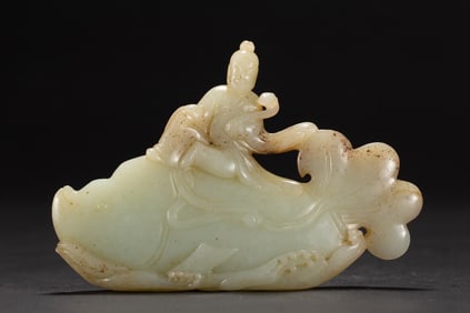 A Rare White Jade Ornament