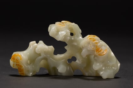 A Rare White Jade Mountain-shaped Ornament