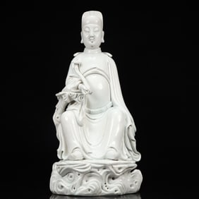 An Exquisite Blance-De-Chine Statue of Figure