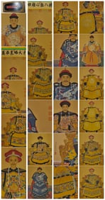 A Chinese Hand Scroll Ink Painting of Figure on Silk