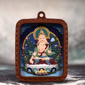 An Exquisite Painted Color Statue of White Tara  Tangka