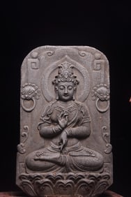 A Huge Limestone Bodhisattva Pattern Ornament
