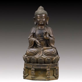 A Bronze Statue of Sakyamuni