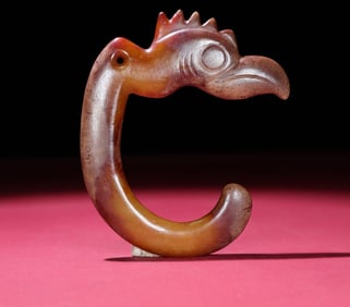 An Exquisite White Jade Eagle Pendant