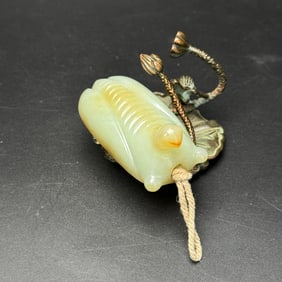 An Exquisite White Jade Cicada Pendant