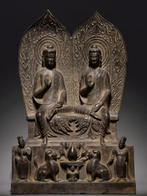 An Exquisite Limestone Buddha Statue