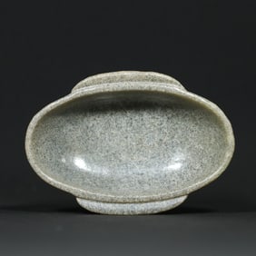 An Exquisite White Jade Double-Ears Cup