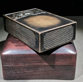 An Exquisite Dragon Pattern with poem Inkstone