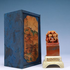 An Exquisite Tianhuang Stone Chi-Dragon Seal