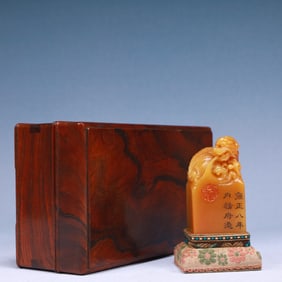 An Exquisite Tianhuang Stone Auspicious Beast Seal