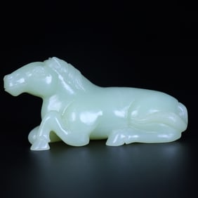 A Rare Hetian Jade Horse