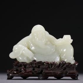 A Rare Hetian Jade Figure