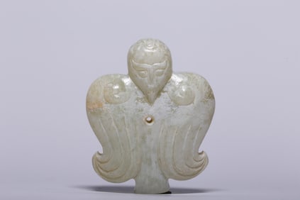 A Rare Hetian Jade Divine Bird