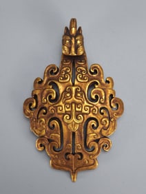 A Rare Gilt Bronze Hook?