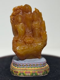A Rare Tianhuang Stone Buddha Statue