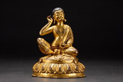 A Rare Gilt Bronze Buddha Statue