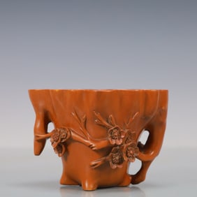 A Rare Boxwood Plum Blossom Cup?