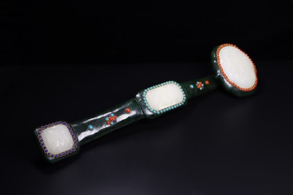 A Rare Hetian jade Ruyi