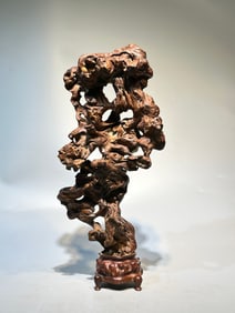 A Rare Huanghuali Wood Ornament