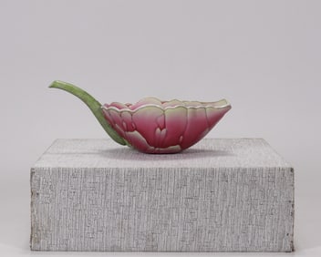 A Rare Famille-Rose Lotus-Shaped Cup?