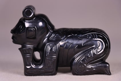 A Rare Hetian jade Figure