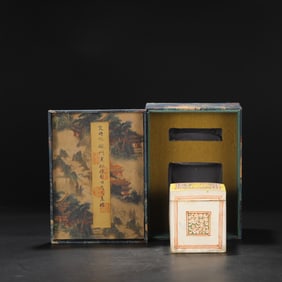 A Rare Cizhou yao Red and Green Glazed  Box?