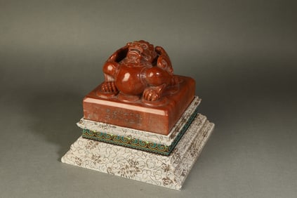 A Rare Shoushan Stone Dragon Pattern Seal?
