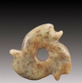An Archaic Hongshan Culture Yellow Jade Pendant