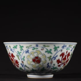 An Exquisite Doucai Lotus Pattern Bowl