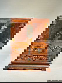 A Rare Huanghuali Wood Book Box
