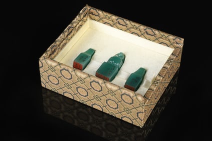 A Set of Rare Shoushan Stone Bird-shaped Seals