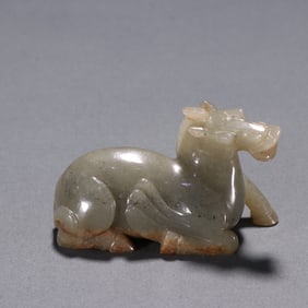 A Rare  Hetian Jade Horse