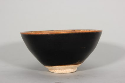 A Rare Jizhou Kiln Appliqué Cup
