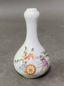 A Rare Famille-Rose Character and Story Patterns Vase