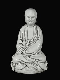 A Rare Blance-De-Chine Buddha Statue