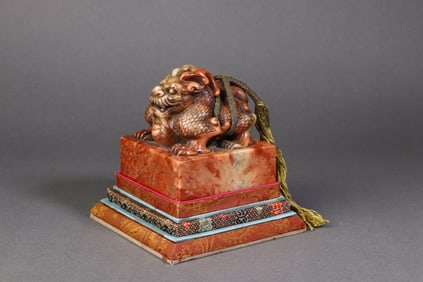 A Rare Shoushan Stone Kylin Seal?