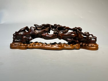 A Rare Huanghuali Wood Ornament