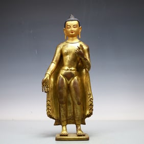 A Exquisite Coppery Statue of Sakyamuni