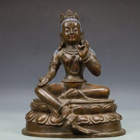 A Exquisite Coppery Statue of Avalokitesvara