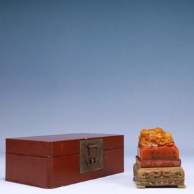 An Exquisite Tianhuang Stone Dragon Pattern Seal