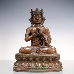 A Exquisite Coppery Statue of Bodhisattva